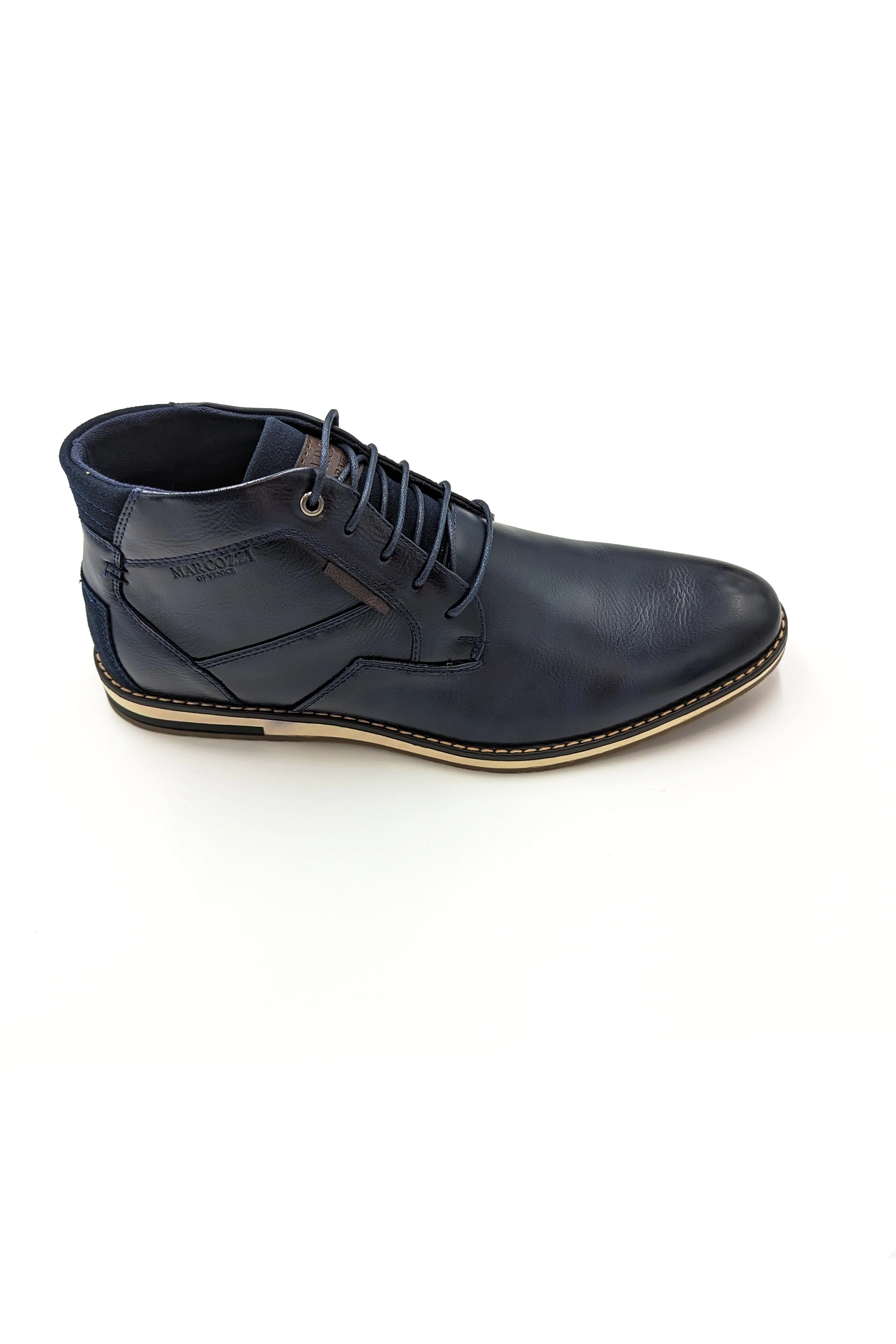 Alicante Midnight Blue Mens Boots-Side single view