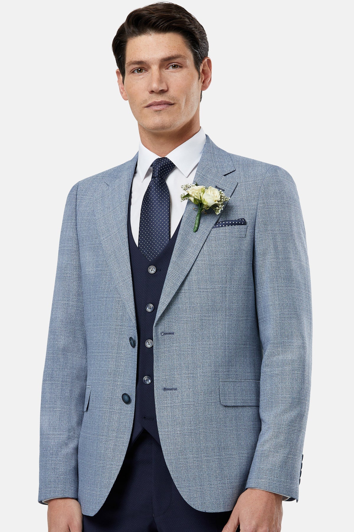 BENETTI Philip Tapered Blue Blazer Blue detail view