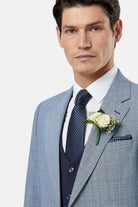 BENETTI Philip Tapered Blue Blazer Blue back view