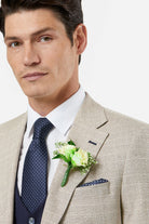BENETTI Philip Tapered Stone Blazer Stone back view