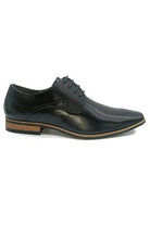 Marcozzi Prague Black Lace Up Shoe Black front view