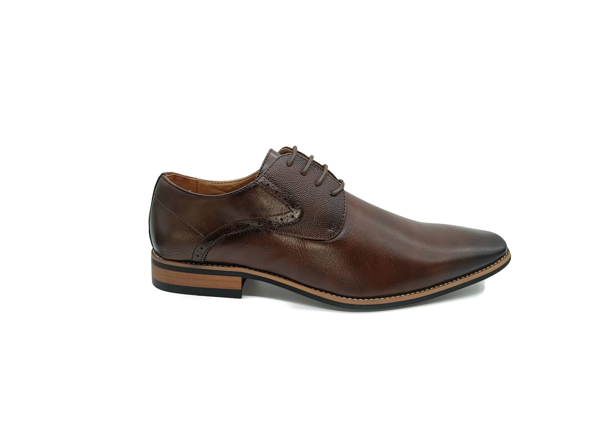 Marcozzi Prague Oak Lace Up Shoe Oak flat front view