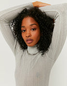 Tally Weijl LONG SLEEVES BODYSUIT White/Grey detail view