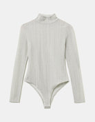 Tally Weijl LONG SLEEVES BODYSUIT White/Grey back view