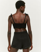 Tally Weijl High Waist Black Playsuit Black back view