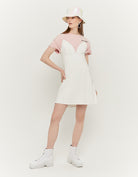 Tally Weijl White Strappy Mini Dress WHITE front view