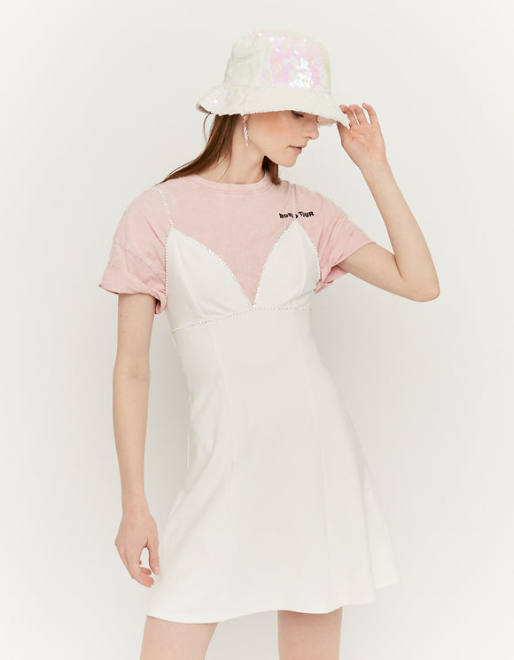 White Strappy Mini Dress - Spirit Clothing