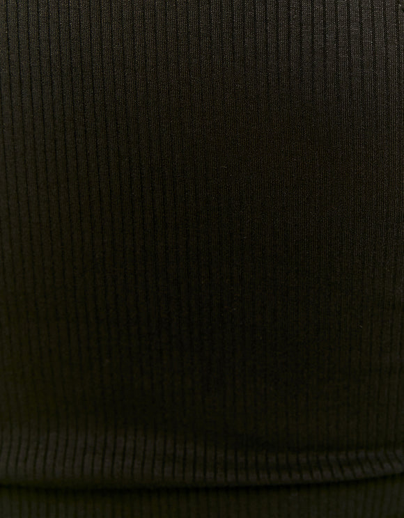 Ladies Cut Out Black Mini Dress-Close Up View