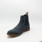 BASE LONDON Rampton Navy Suede Chelsea Boot NAVY back view