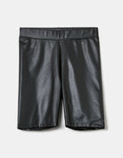 Tally Weijl High Waist Coated Cycling Shorts Blk001 side view