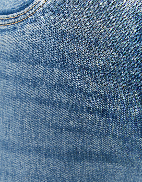 Ladies Denim High Waist Push Up Jeans/Detailed View