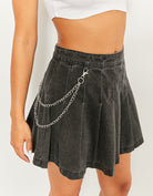 Tally Weijl High Waist Black Denim Skirt BLACK detail view