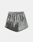 Tally Weijl Pleated Metallic Skirt GREY side view