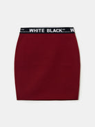 Tally Weijl Burgundy Skirt Burgundy side view