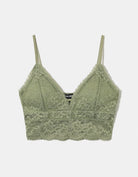 Tally Weijl Green Bralette With Lace Green front view