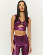 Tally Weijl Cut Out Pink Party Top Pink front view