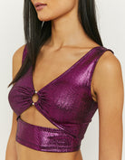 Tally Weijl Cut Out Pink Party Top Pink detail view