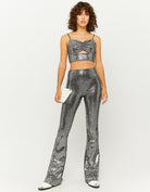 Tally Weijl Silver Glittered Bralette black/grey back view