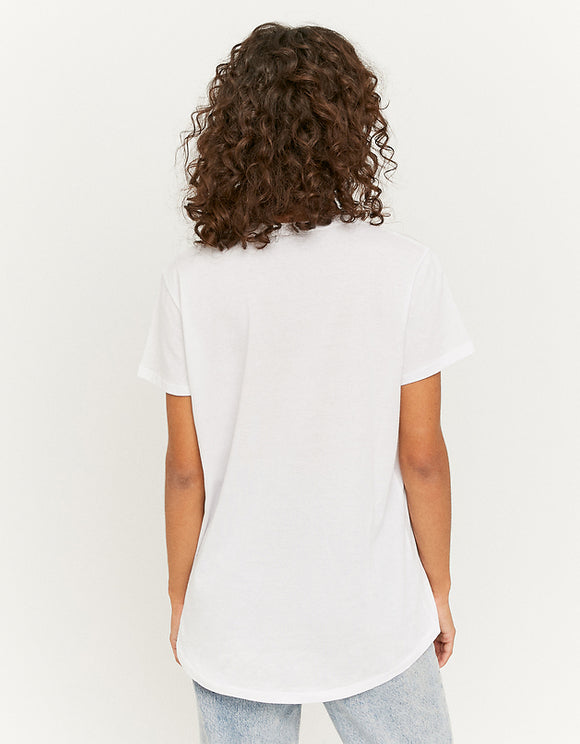 White Loose T-Shirt-Stscocool - Spirit Clothing