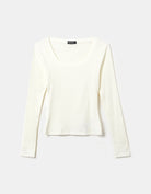 Tally Weijl Basic Plain White Top White side view