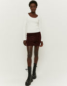Tally Weijl Basic Plain White Top White back view