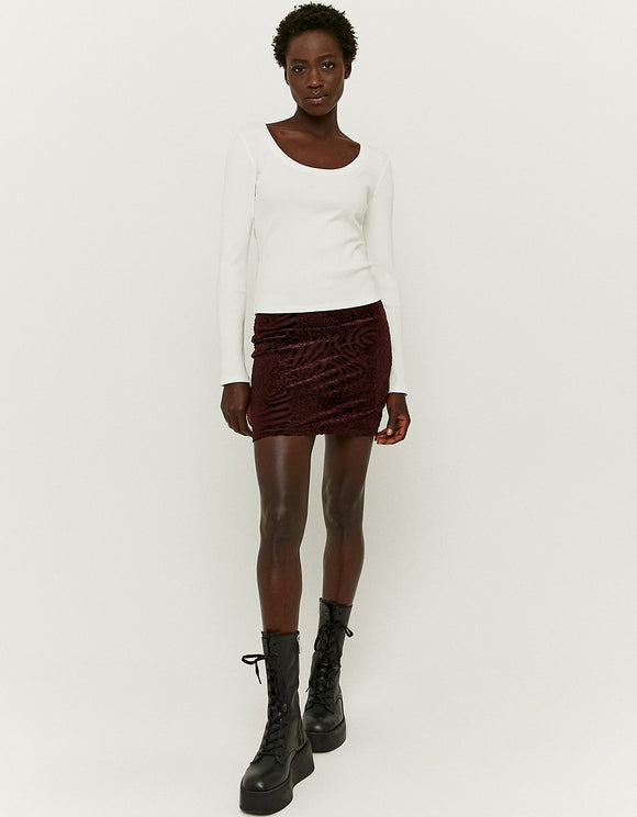 Tally Weijl Basic Plain White Top White back view