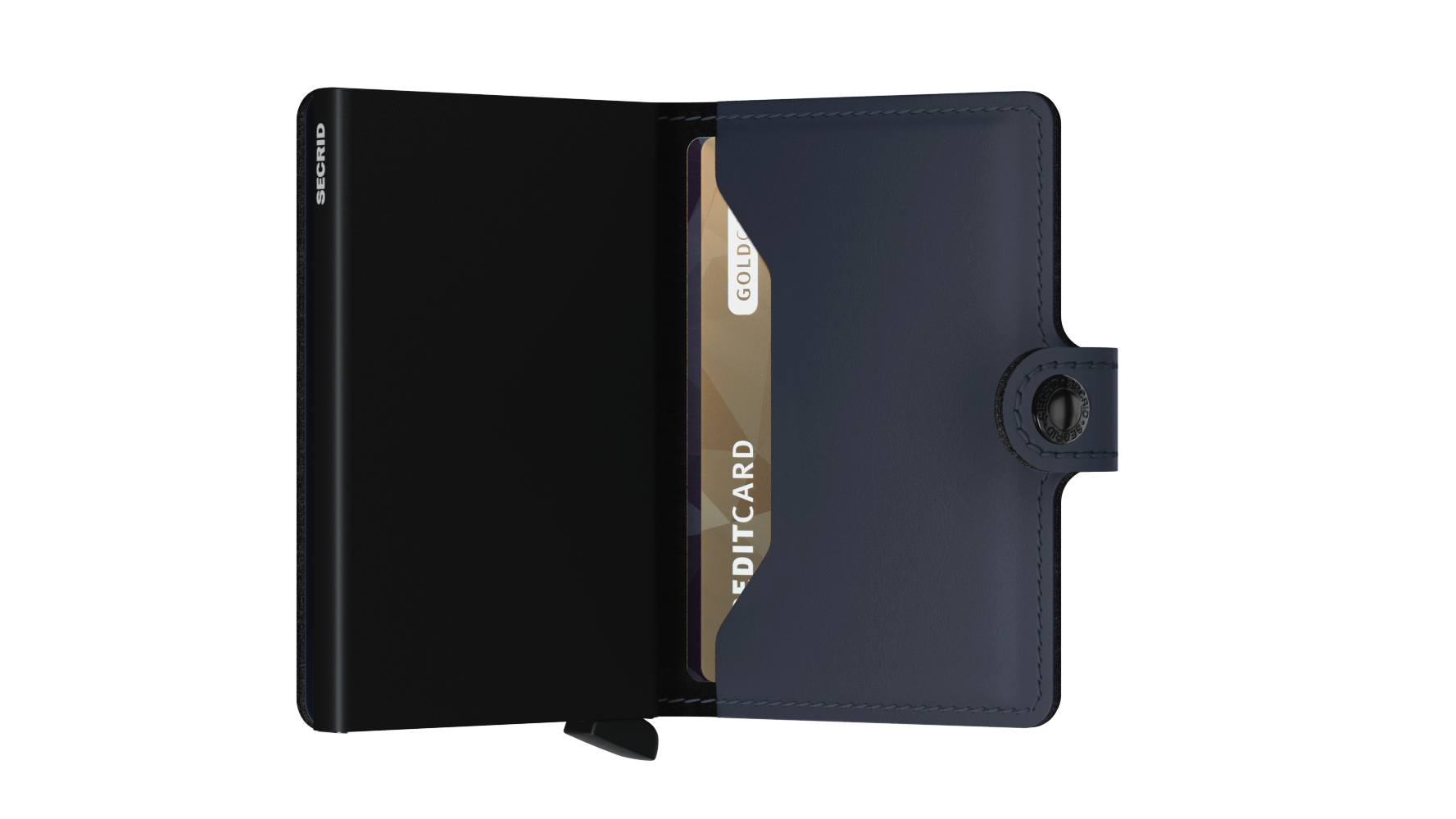 SECRID Secrid Matte Nightblue Miniwallet Nightblue back view