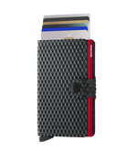 SECRID Secrid Cubic Black/Red Miniwallet Black/Red front view