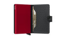 SECRID Secrid Cubic Black/Red Miniwallet Black/Red back view