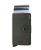 Secrid Twist Green Miniwallet-Front View with Cards