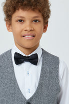 Benetti Boyswear Simon Boy Waistcoat Charcoal Charcoal back view
