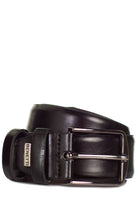 BENETTI Men's Leather Belt by Benetti TAN model front view