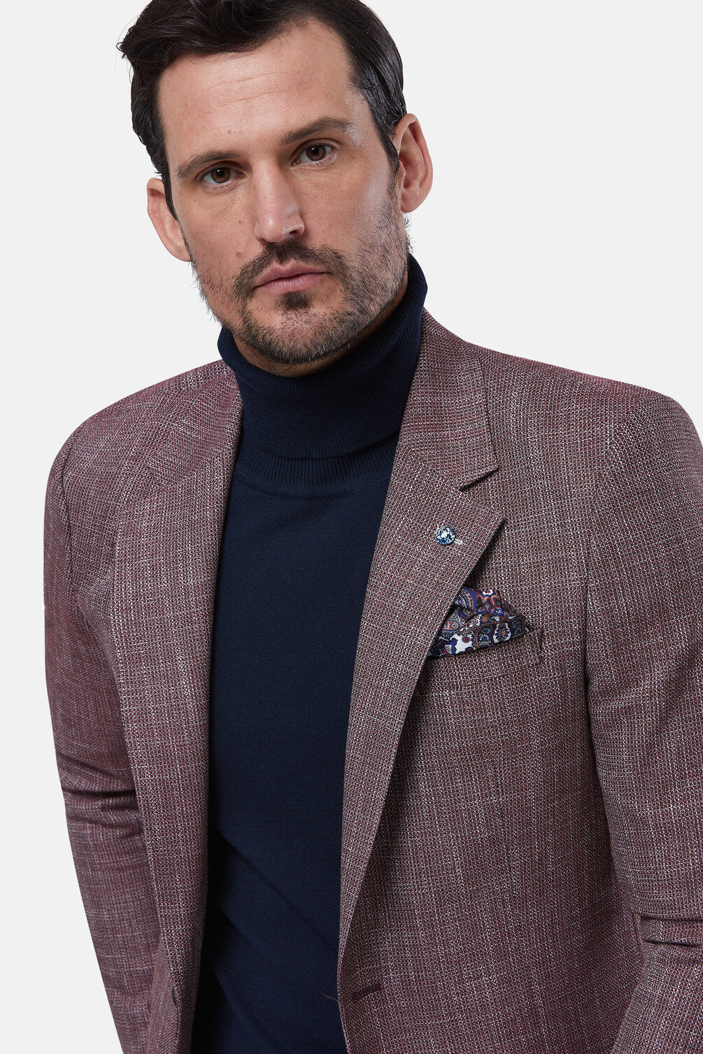 Tripoli Tapered Fit Berry Blazer close up
