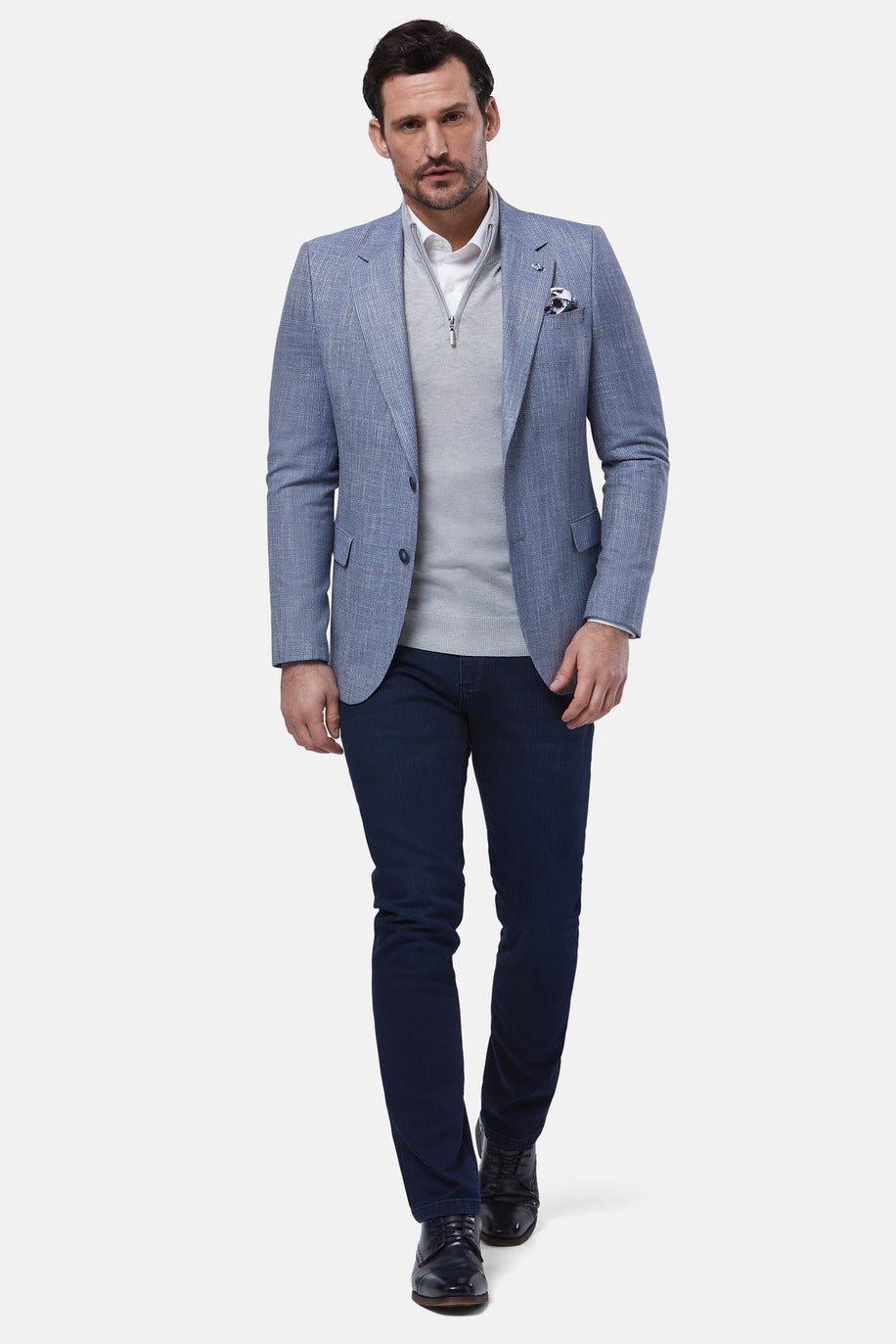 Tripoli Tapered Fit Ice Blazer front