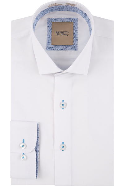 Benetti Boys White Tapered Shirt - Spirit Clothing