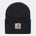 Carhartt WIP Acrylic Watch Hat-Black Heather Black Heather front view