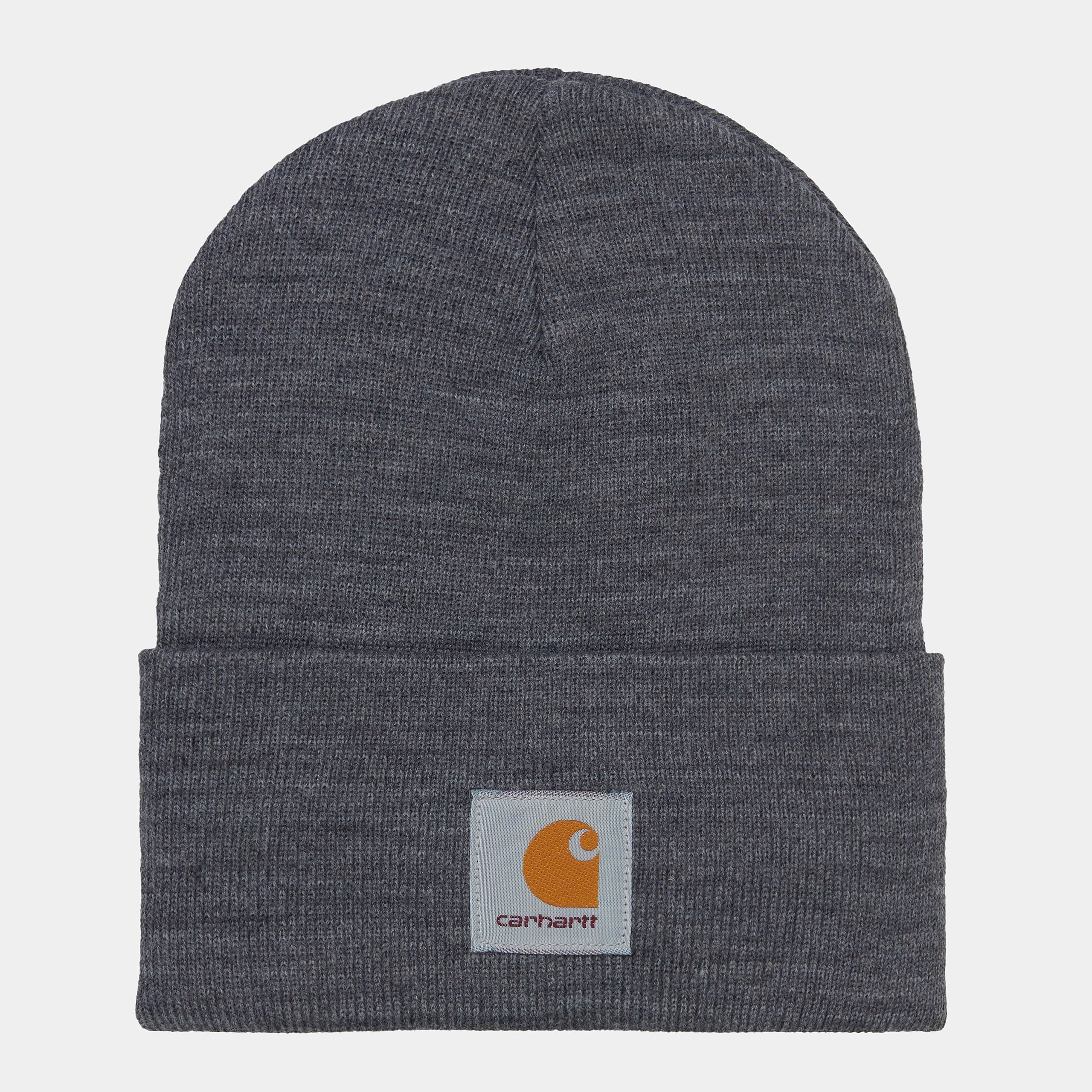 Acrylic Watch Hat-Dark Grey Heather-Front View
