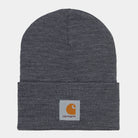 Acrylic Watch Hat-Dark Grey Heather-Front View