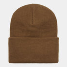 Carhartt WIP Acrylic Watch Hat-Hamilton Brown Hamilton Brown detail view