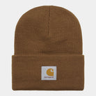 Carhartt WIP Acrylic Watch Hat-Hamilton Brown Hamilton Brown front view