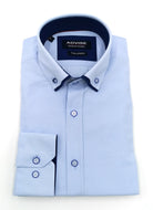 Sky blue Advise double collar textured formal shirt