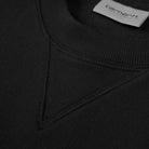 Carhartt WIP American Script Sweat-Black Black close up view