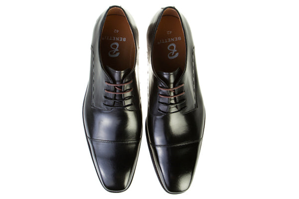 Arthur Mens Black Leather Shoe - Spirit Clothing