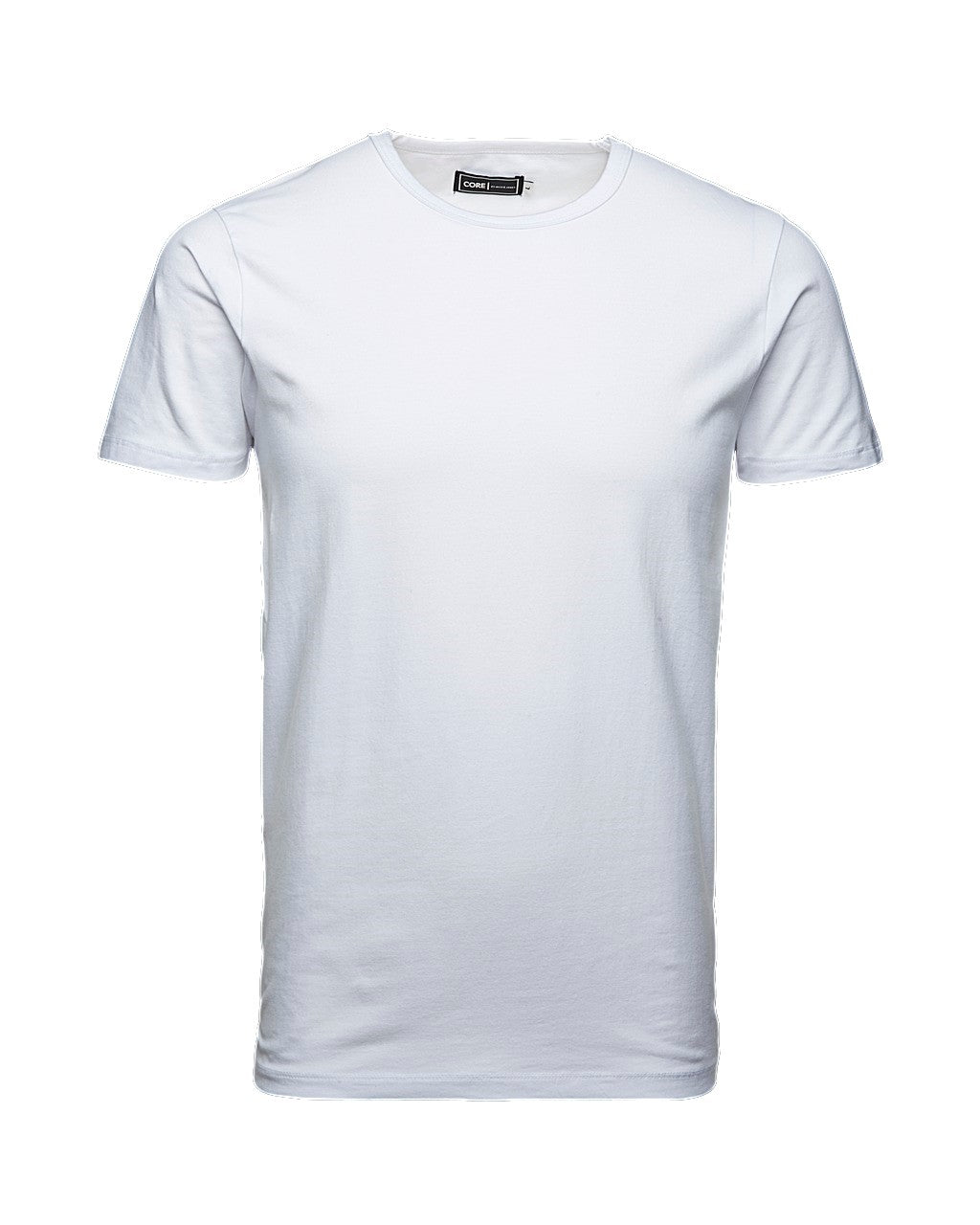 JACK & JONES Basic O Neck Tee by Jack Jones WHITE flat front view