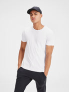 JACK & JONES Basic O Neck Tee by Jack Jones WHITE front view