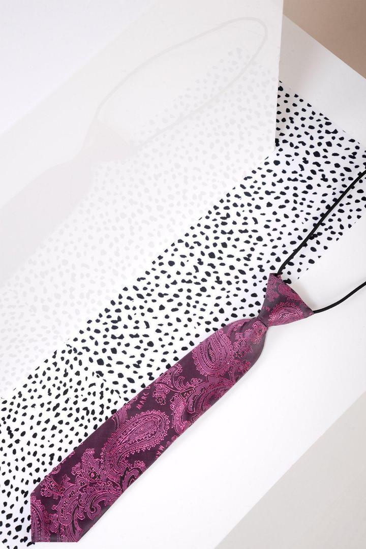 Marc Darcy Boyswear Boys Pink Paisley Tie PINK front view