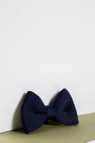 Marc Darcy Boyswear Kids Knitted Bow Ties by Marc Darcy NAVY front view