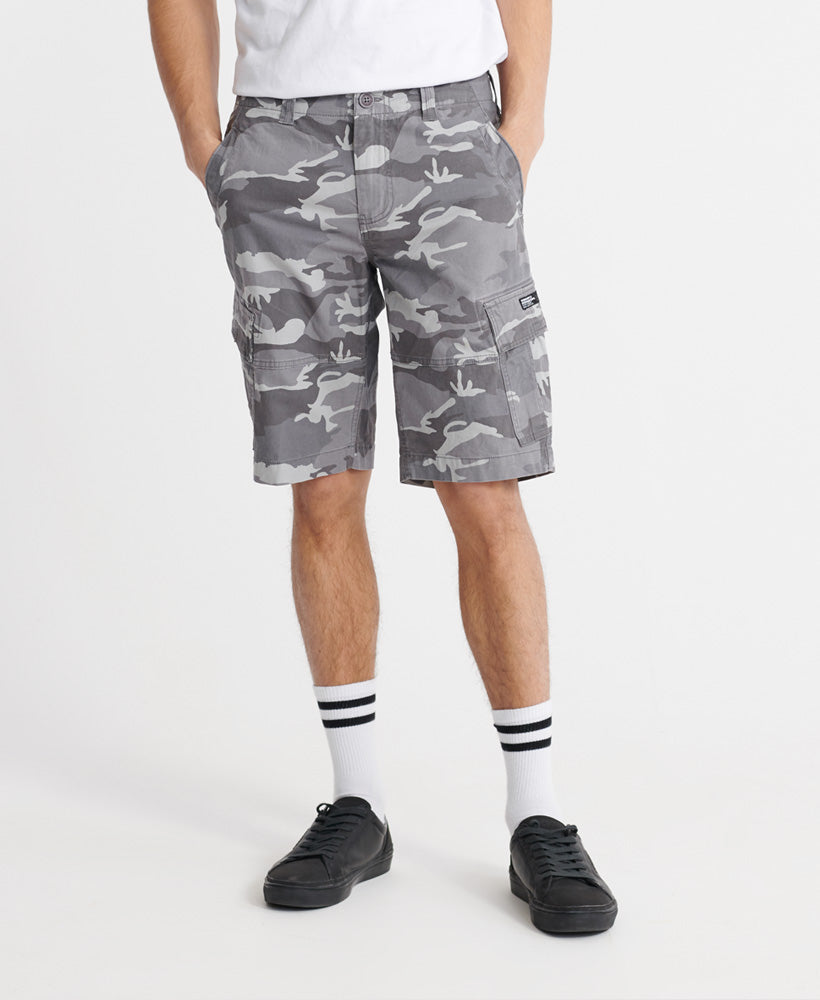 SUPERDRY Core Cargo Ice Camo Shorts Ice Camo front view