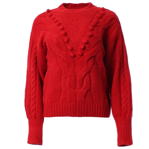 Sally Red Knit Jumper Spirit Clothing