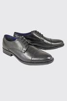 Dubarry Derek Lace Up Black Formal Shoe Black front view